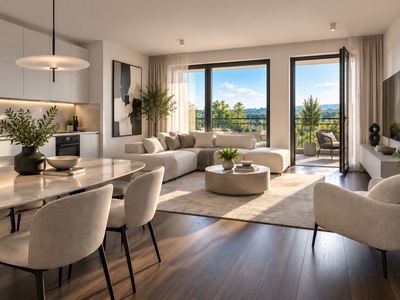 prostorného bytu 2+kk s balkonem | Resort Hluboká