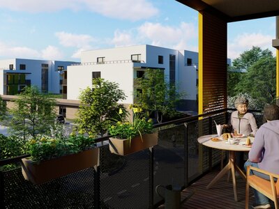 bytu 3kk v prémiovém komunitním bydlení pro seniory v projektu SENIOR RESORT HLUBOKÁ